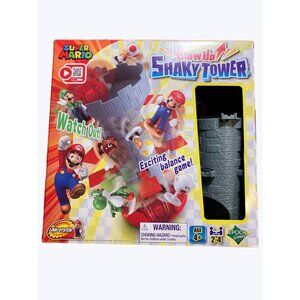 Super Mario Blow Up Shaky Tower Game By Epoch For Ages 4+ Complete